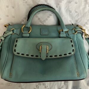Dooney & Bourke Blue Leather Handbag